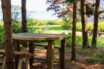 Enjoy meals and board games outside in the picnic areas 